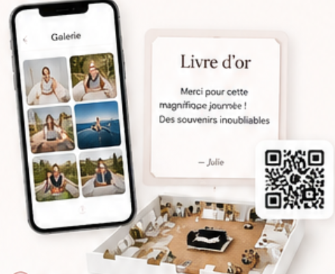 Galerie, livre d’or et QR code — Event Kit DigiDek